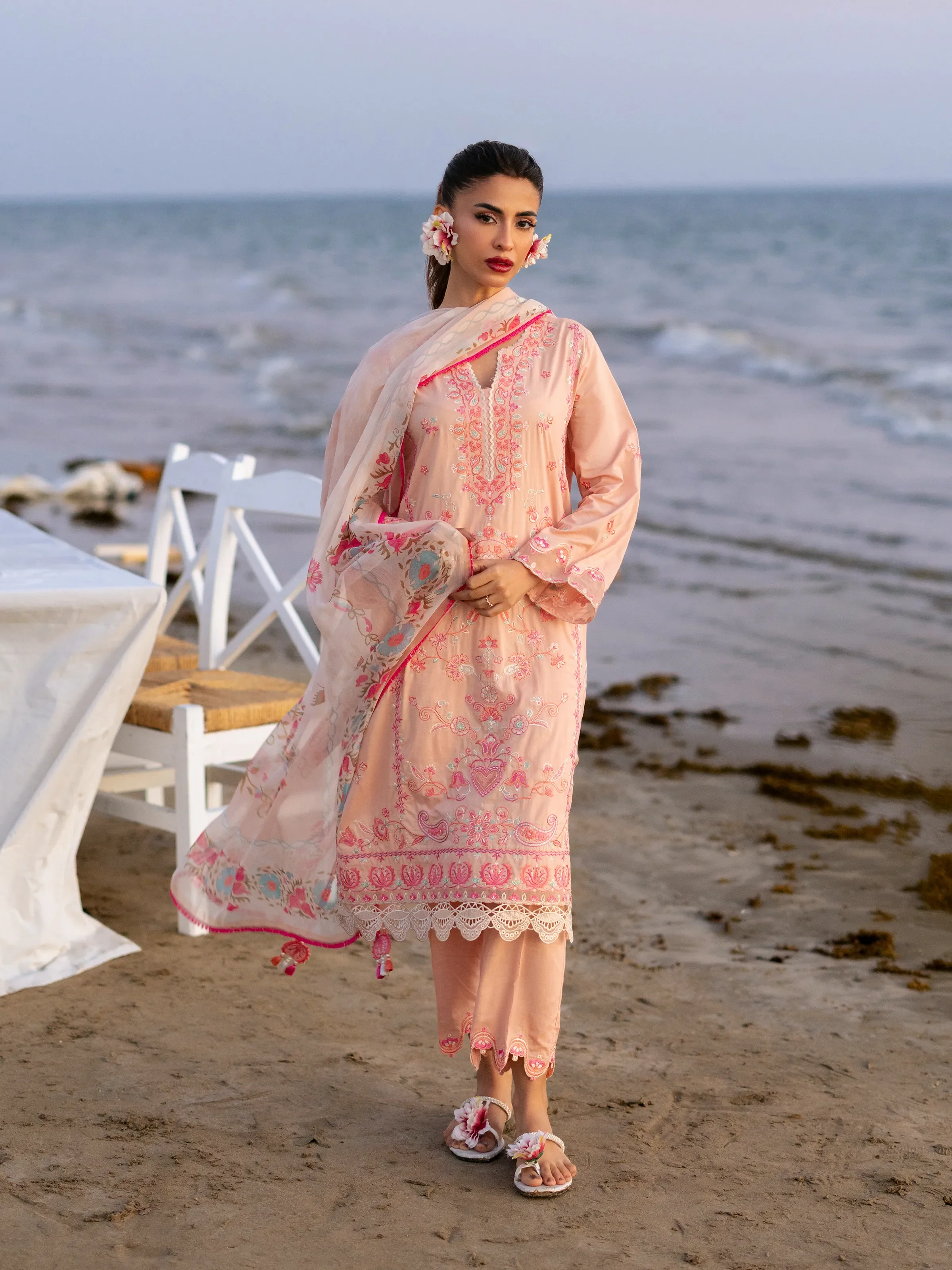 Unstitched Embroidered Cambric Suit - EWU6V2-33447-3P